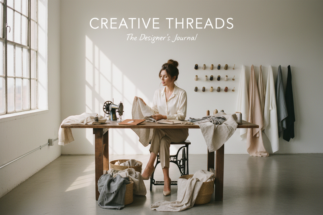 Fashion designer at her atelier - Ain By Noor brand story